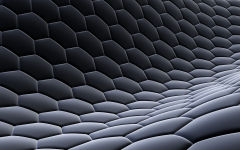 3d hexagon texture fabric steel gray grid honeycomb