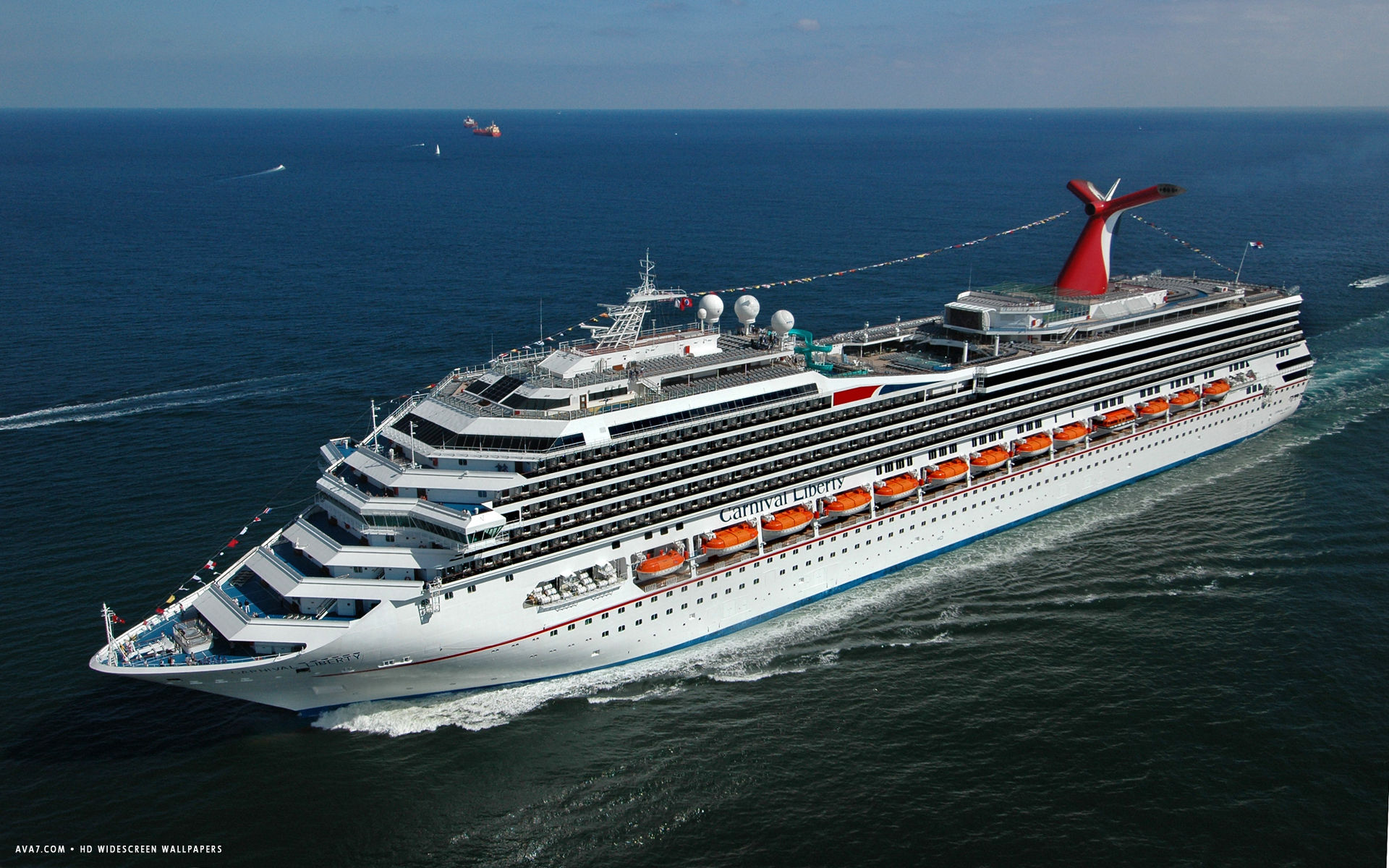 carnival liberty cruise ship hd widescreen wallpaper