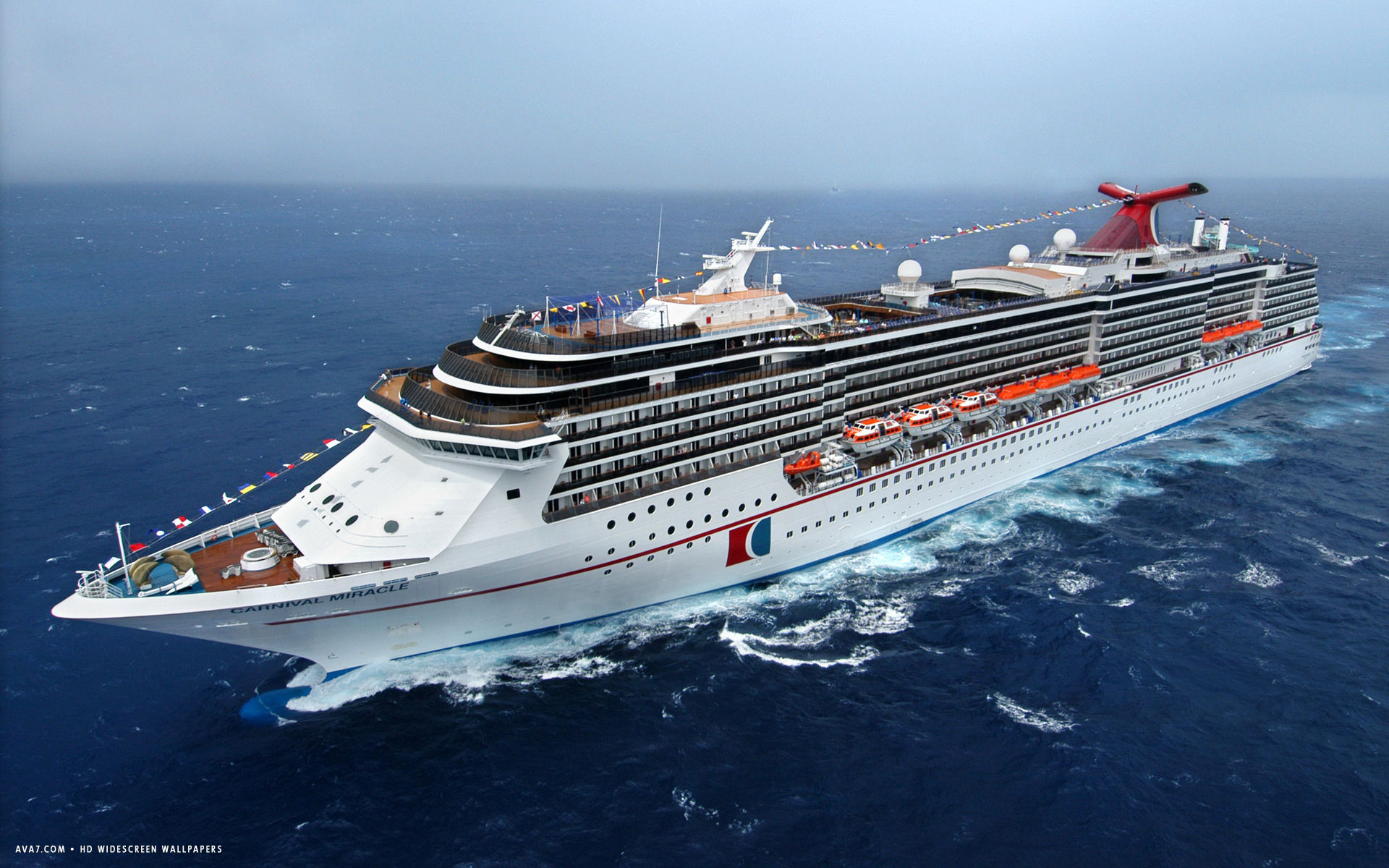 carnival miracle cruise ship hd widescreen wallpaper