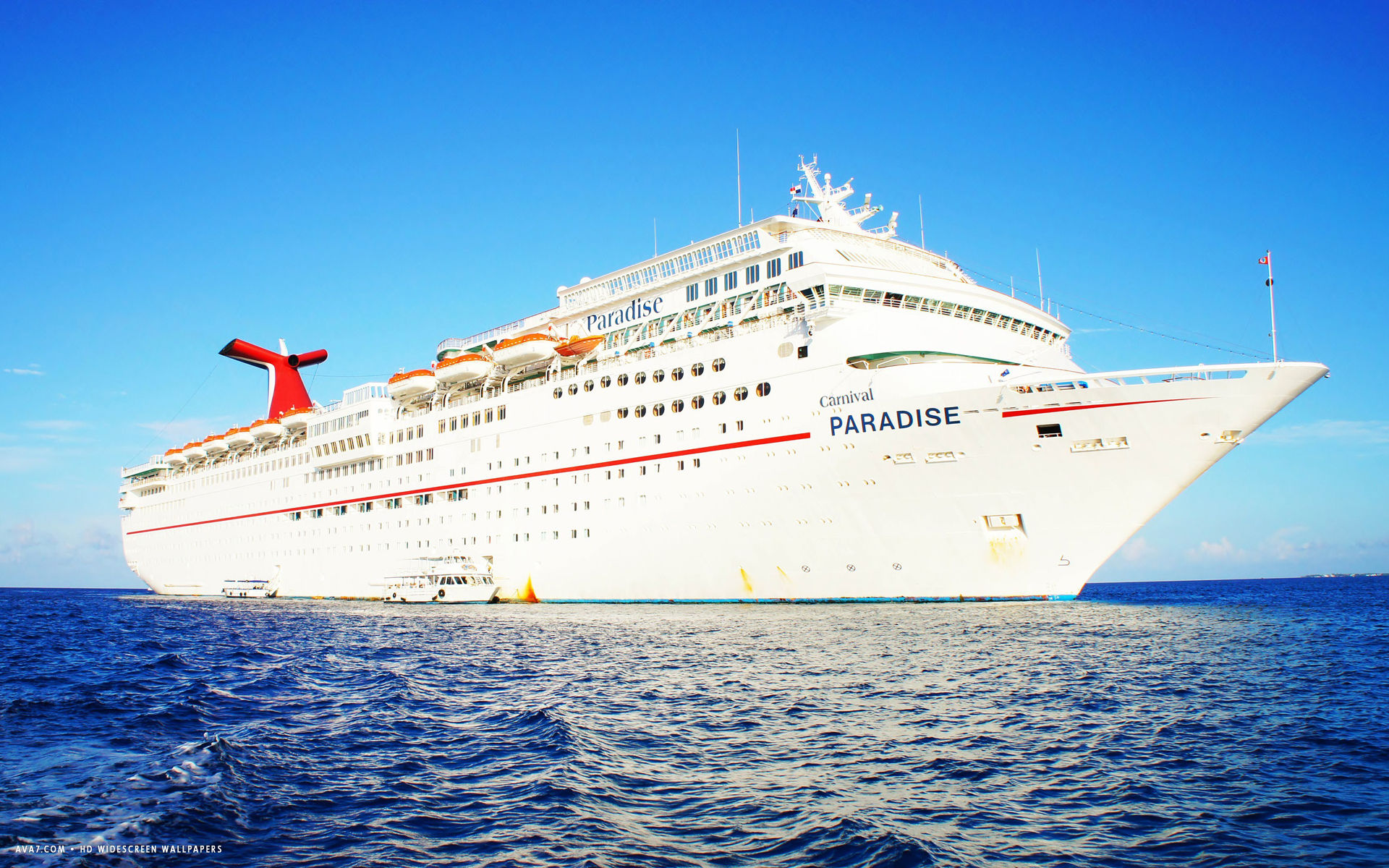 carnival paradise cruise ship hd widescreen wallpaper