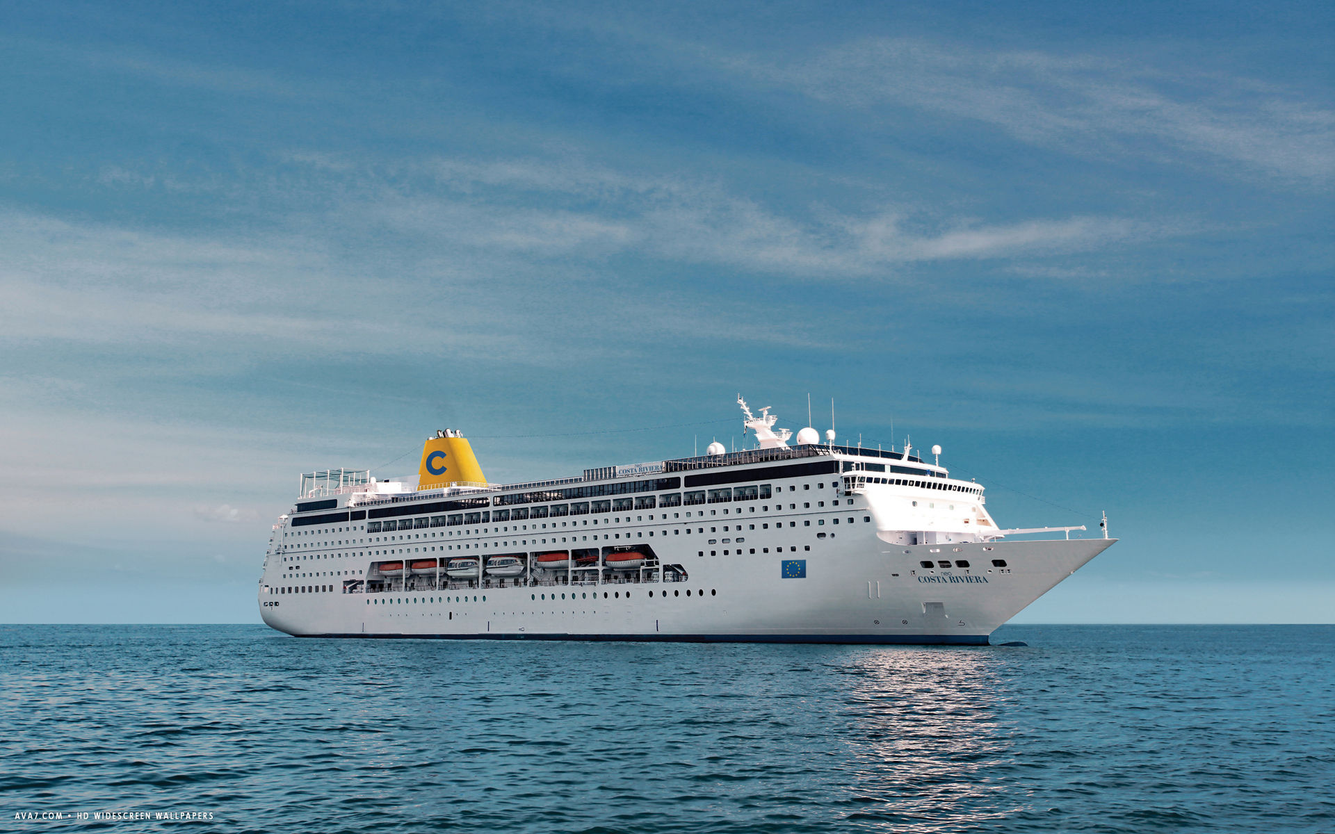 costa neoriviera cruise ship hd widescreen wallpaper