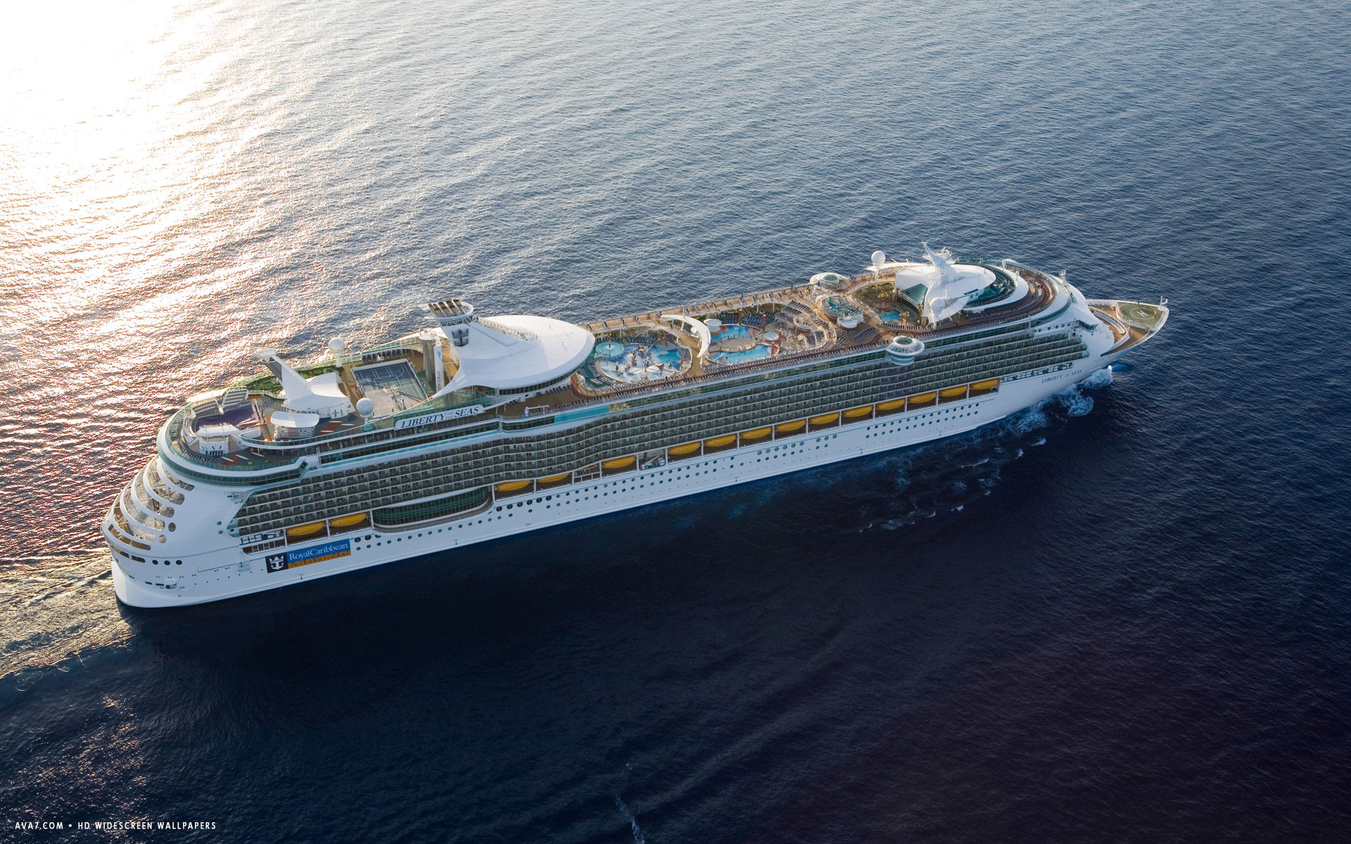 liberty of the seas cruise ship hd widescreen wallpaper