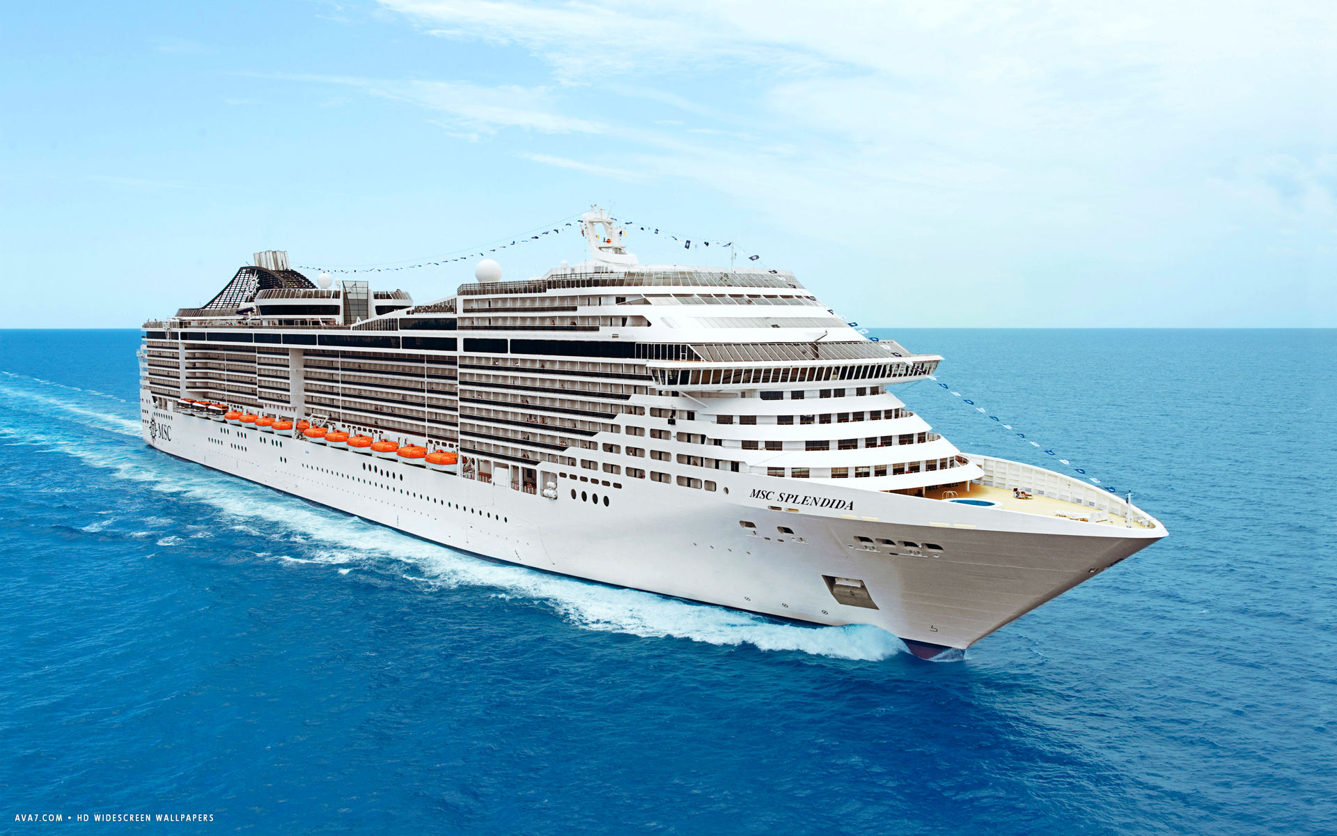 msc splendida cruise ship hd widescreen wallpaper