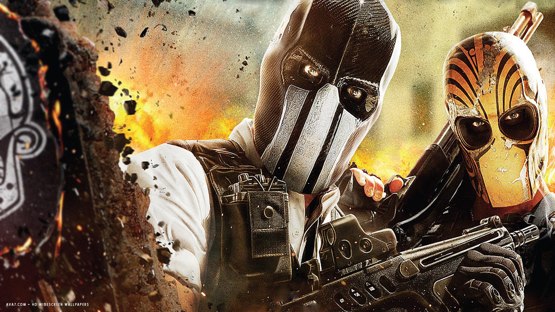 army of two devils cartel game 2013 masks hd widescreen wallpaper