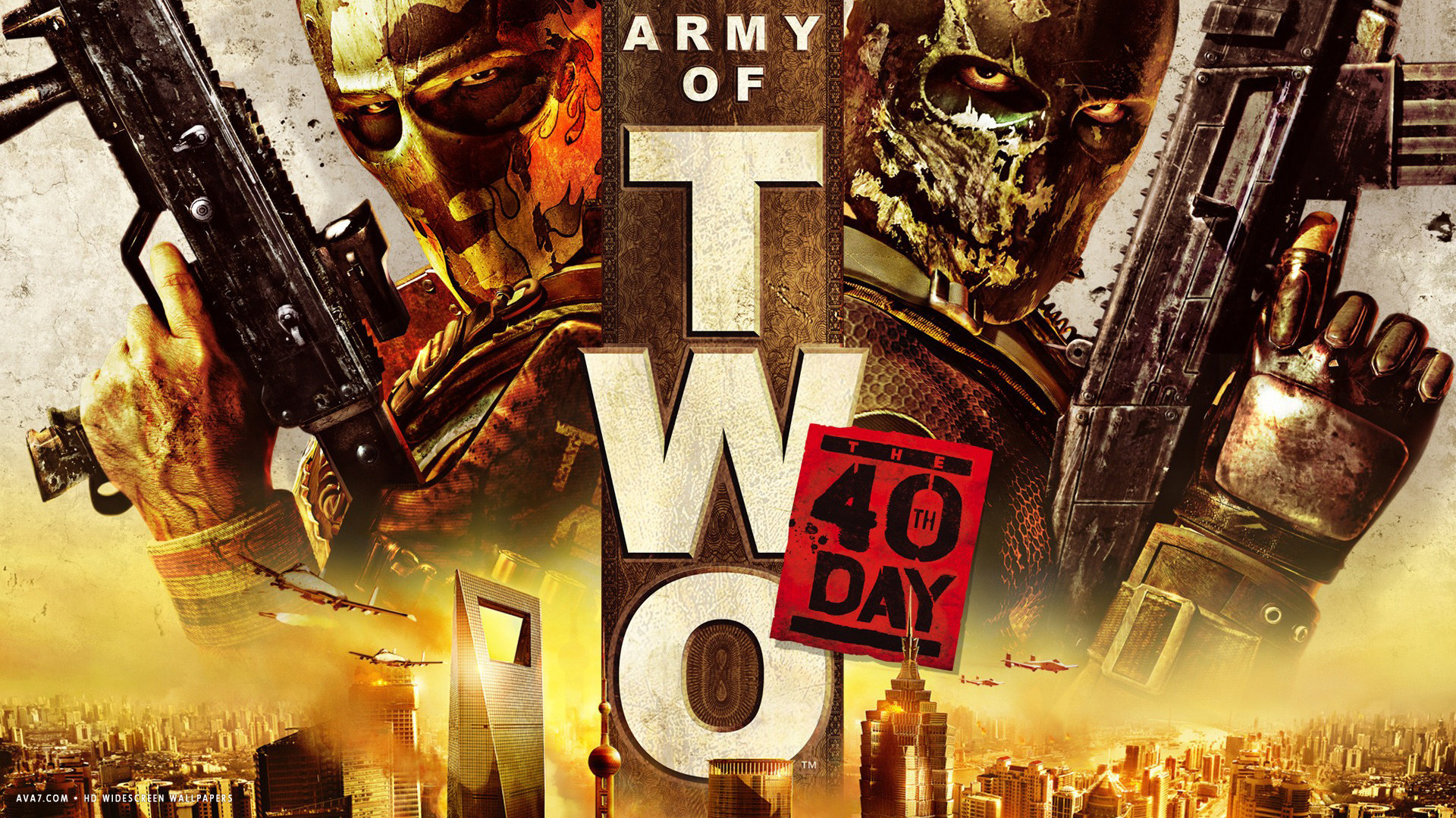 army of two the 40th day third person shooter hd widescreen wallpaper