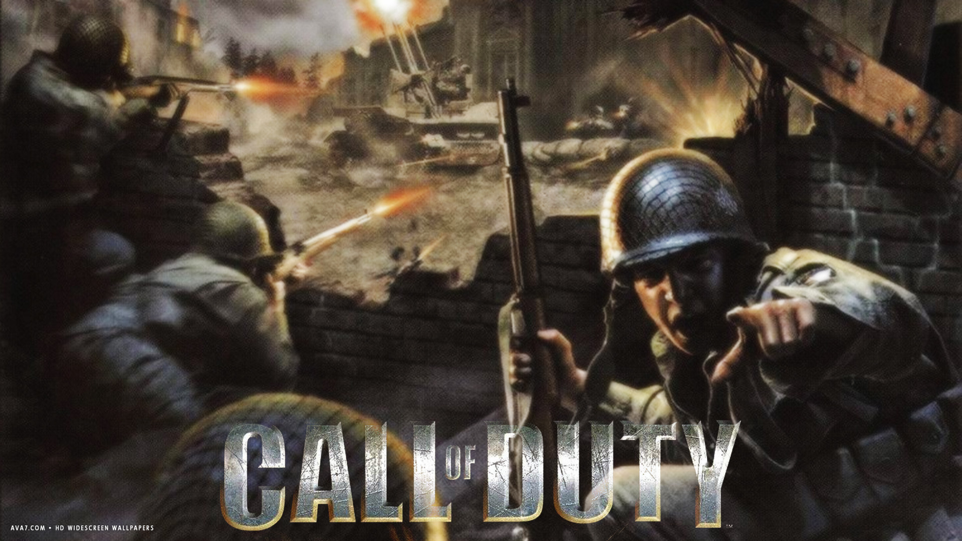 call of duty game 2003 hd widescreen wallpaper