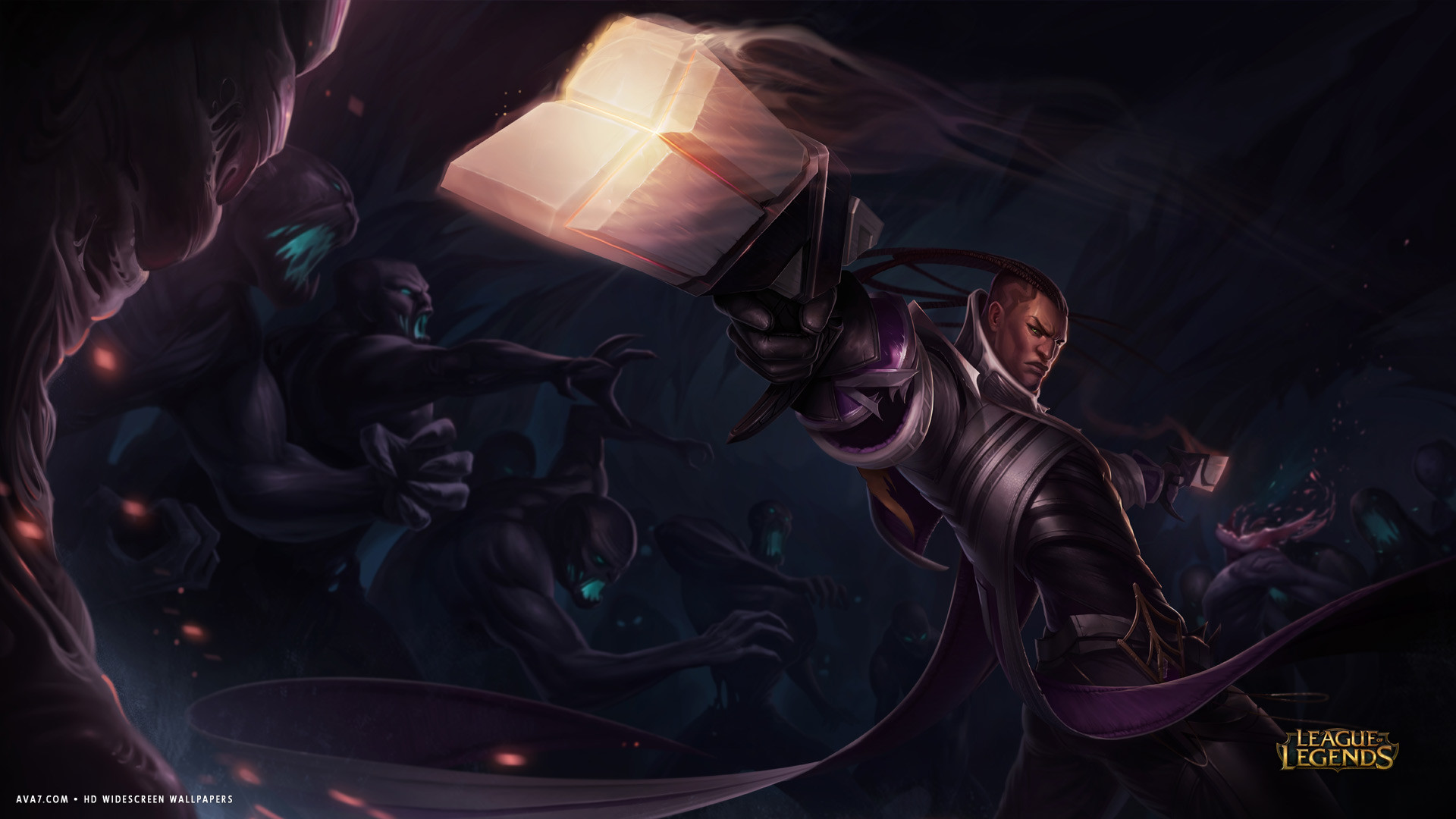 league of legends game lol lucian weapon hd widescreen wallpaper