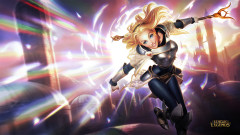 league of legends game lol lux girl blonde magic