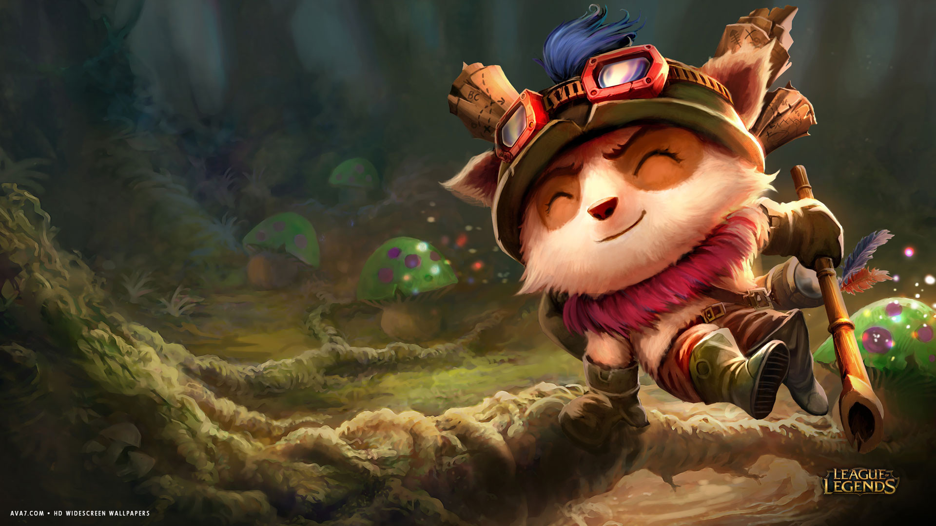 league of legends game lol teemo small cute hd widescreen wallpaper