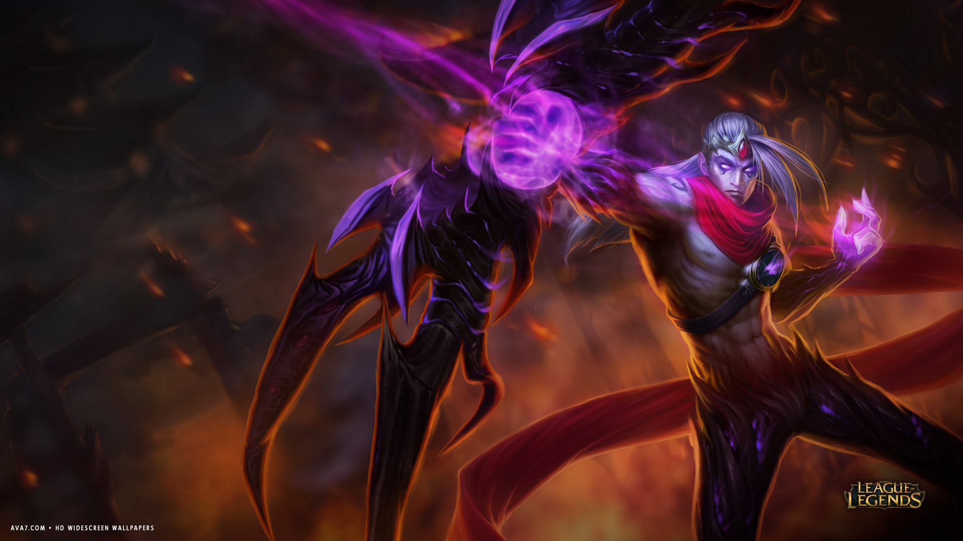 league of legends game lol varus magic hd widescreen wallpaper