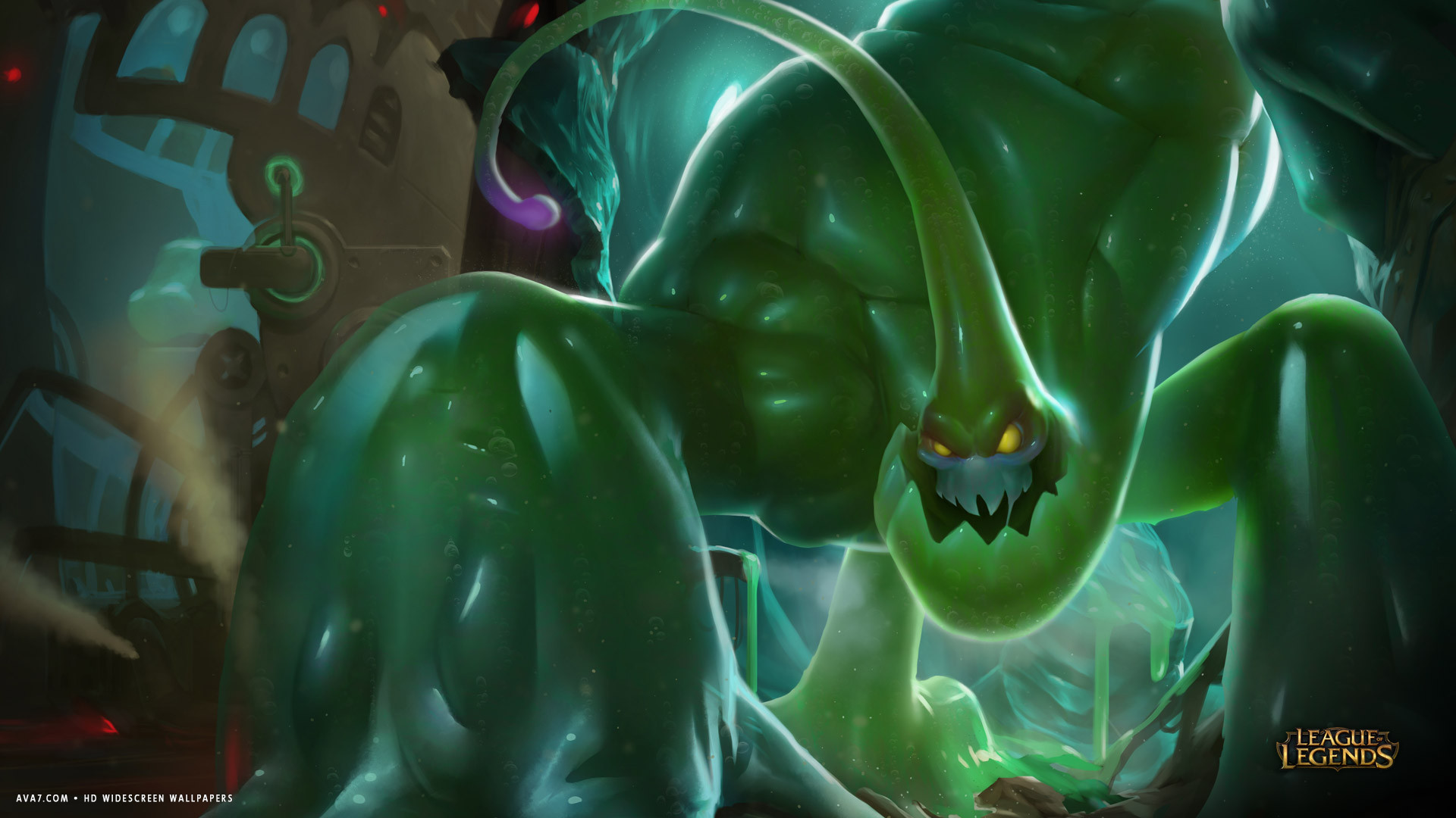 league of legends game lol zac green monster hd widescreen wallpaper