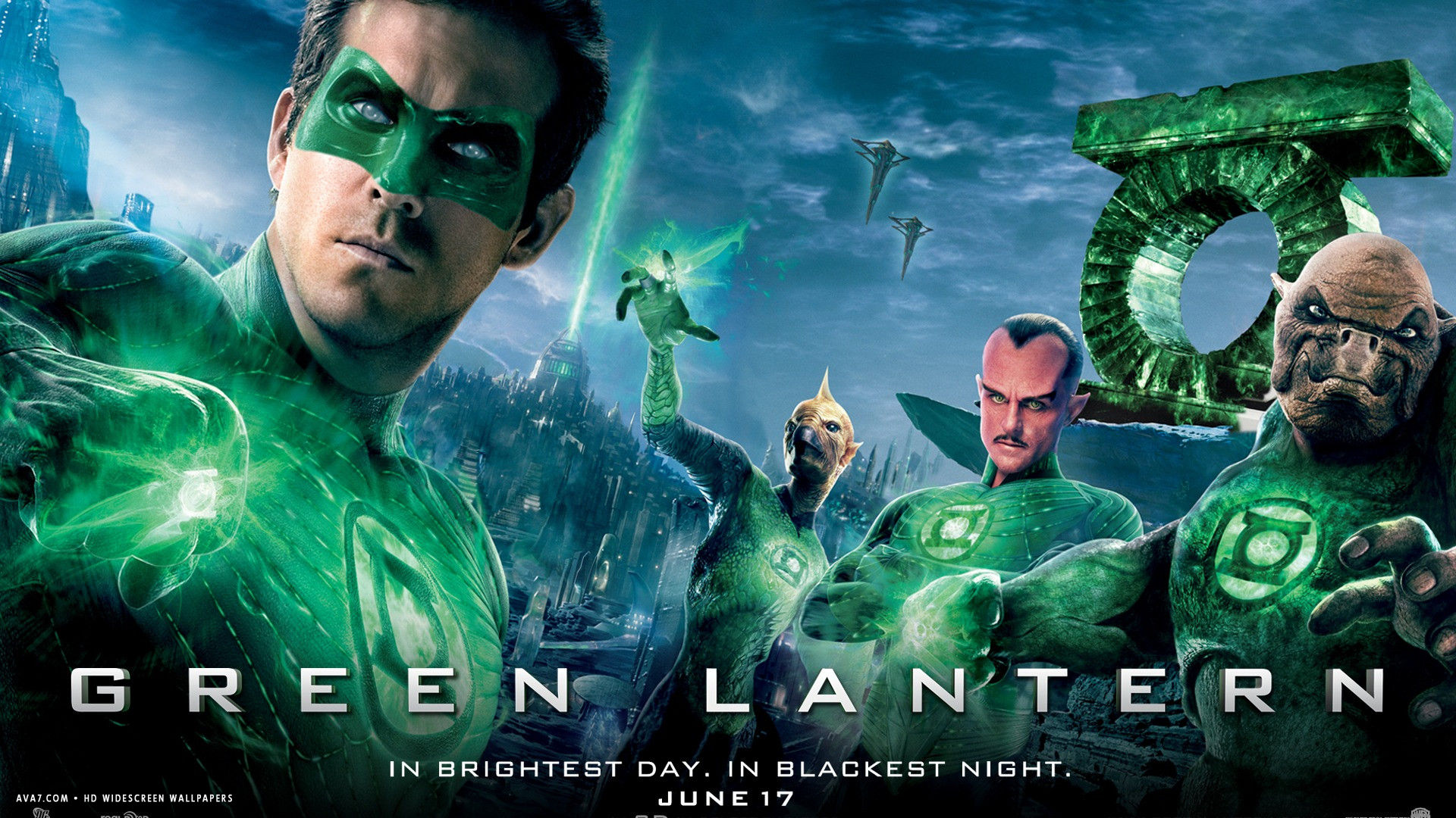green lantern movie hd widescreen wallpaper