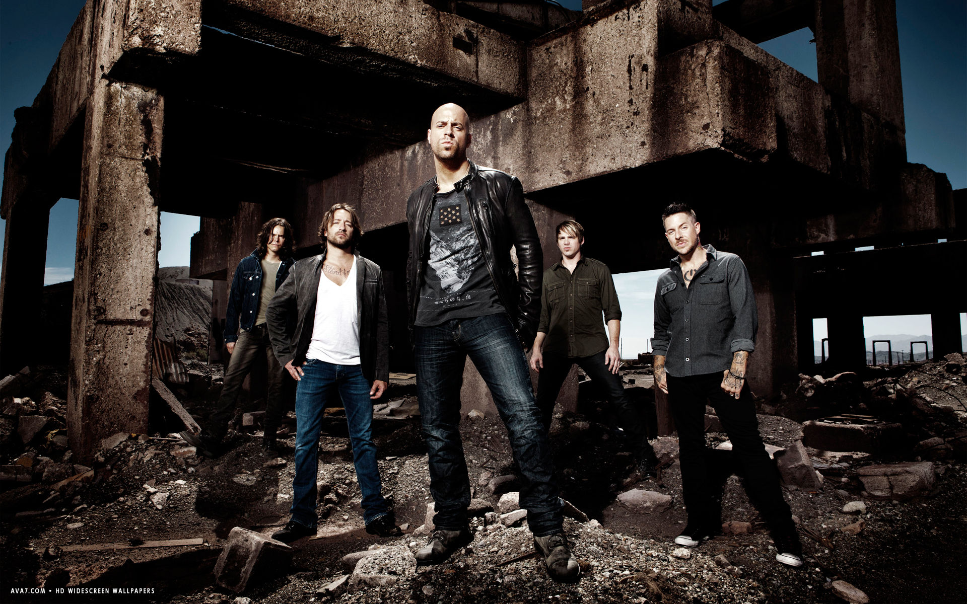 daughtry music band group hd widescreen wallpaper