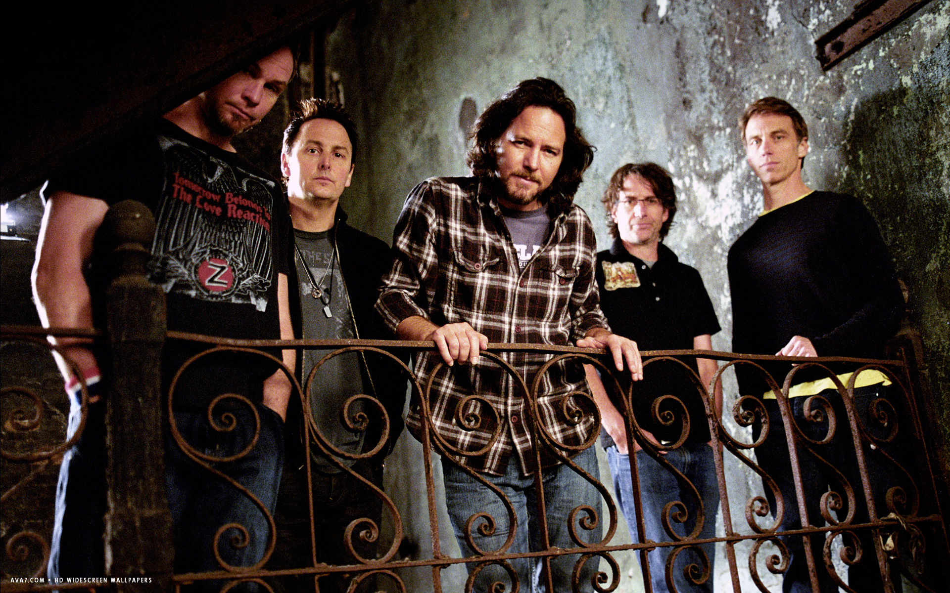 pearl jam music band group hd widescreen wallpaper