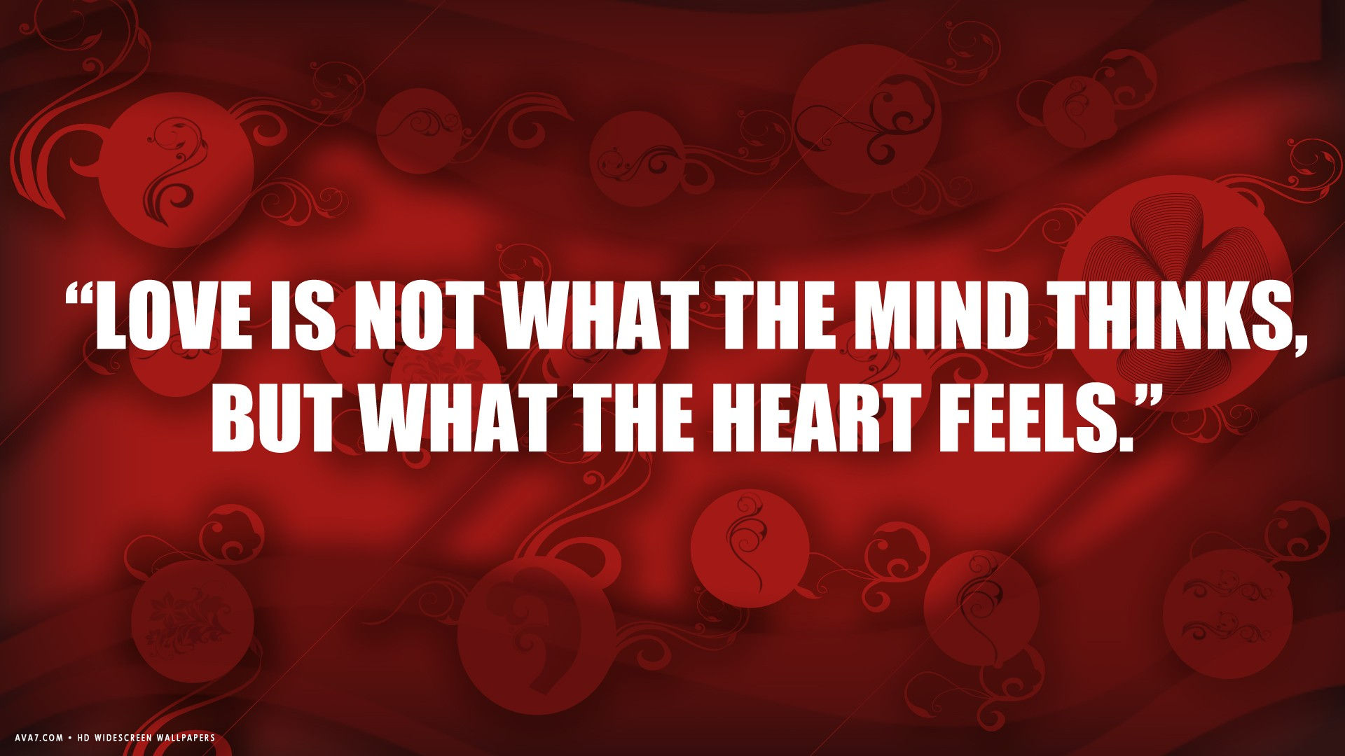 love quote what heart feels red hd widescreen wallpaper
