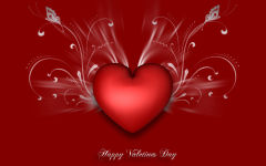 valentines day happy red abstract love big heart