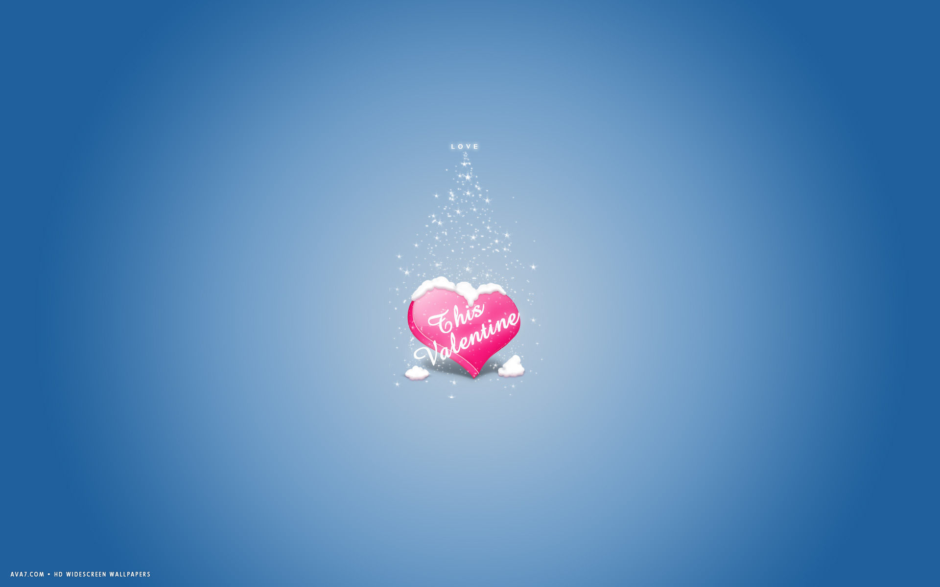 valentines day love this valentine heart snow minimalistic hd widescreen wallpaper