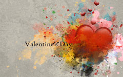 valentines day red heart abstract love