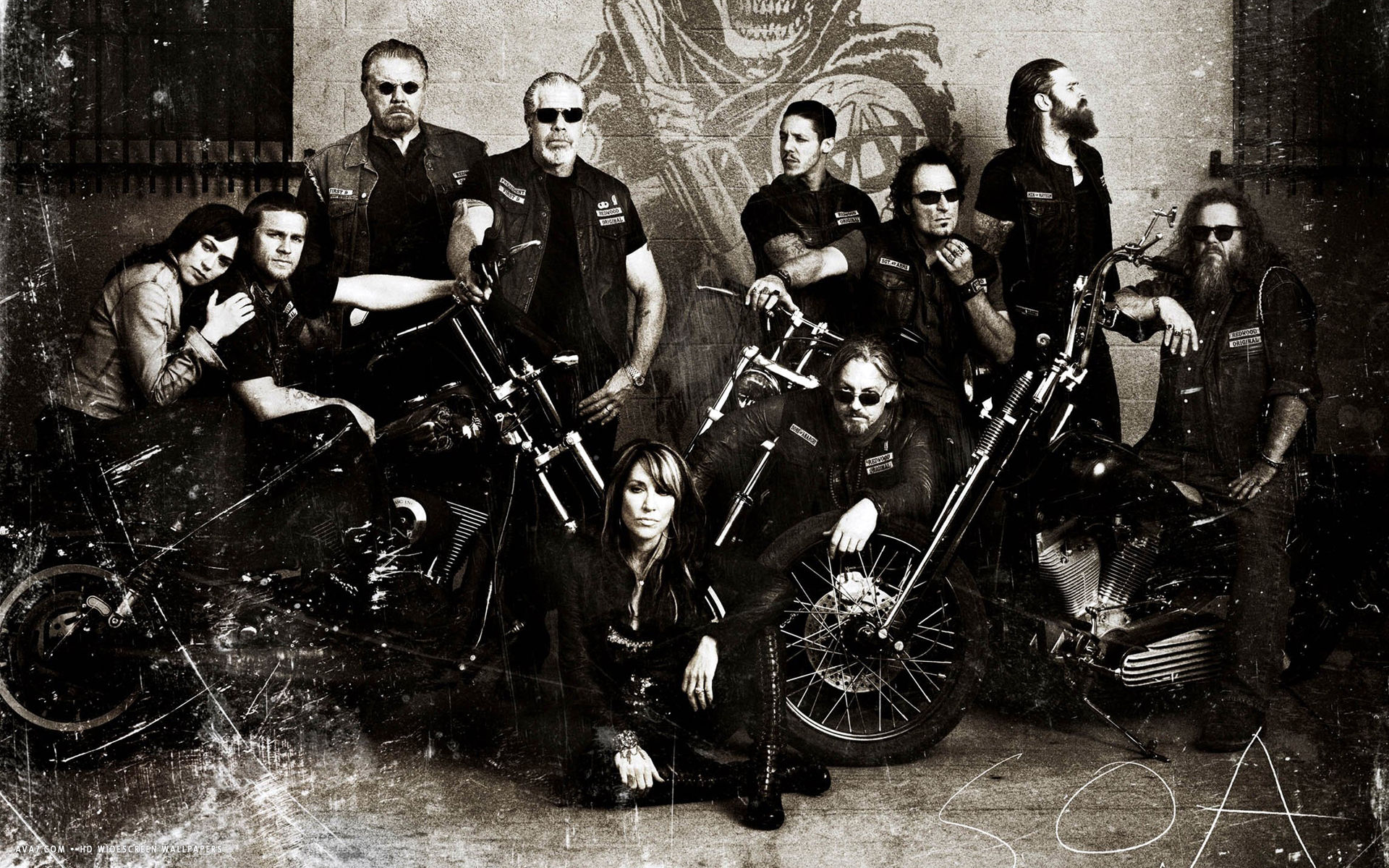 sons of anarchy tv series show hd widescreen wallpaper